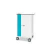 Chariot de recharge pour 32 ordinateurs portables - gestion réseau & portail web Zioxi onView - serrure RFID