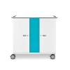 Chariot de recharge pour 16 ordinateurs - gestion réseau & portail web Zioxi onView - serrure à code